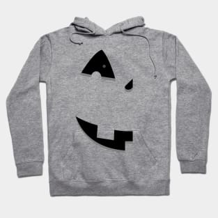 Couples First Half Halloween Pumpkin Face Hoodie